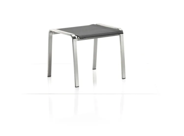 Hocker SOLPURI �Jazz Fu�auflage� coal Edelstahl, Textilene